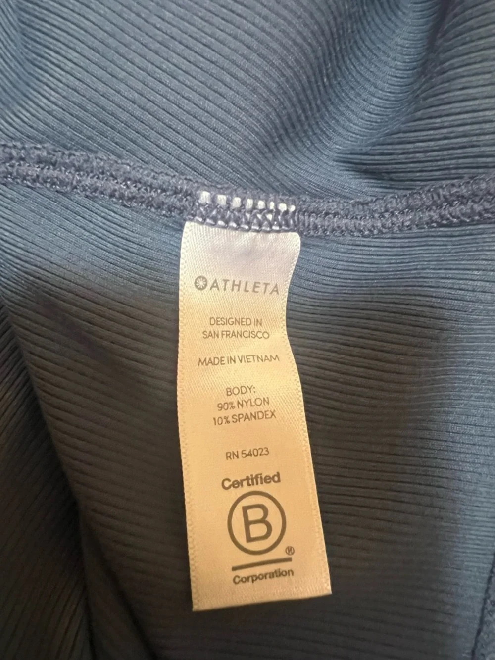 Athleta Salutation Ribbed Racerback Crop Tank - Picture 5 of 8